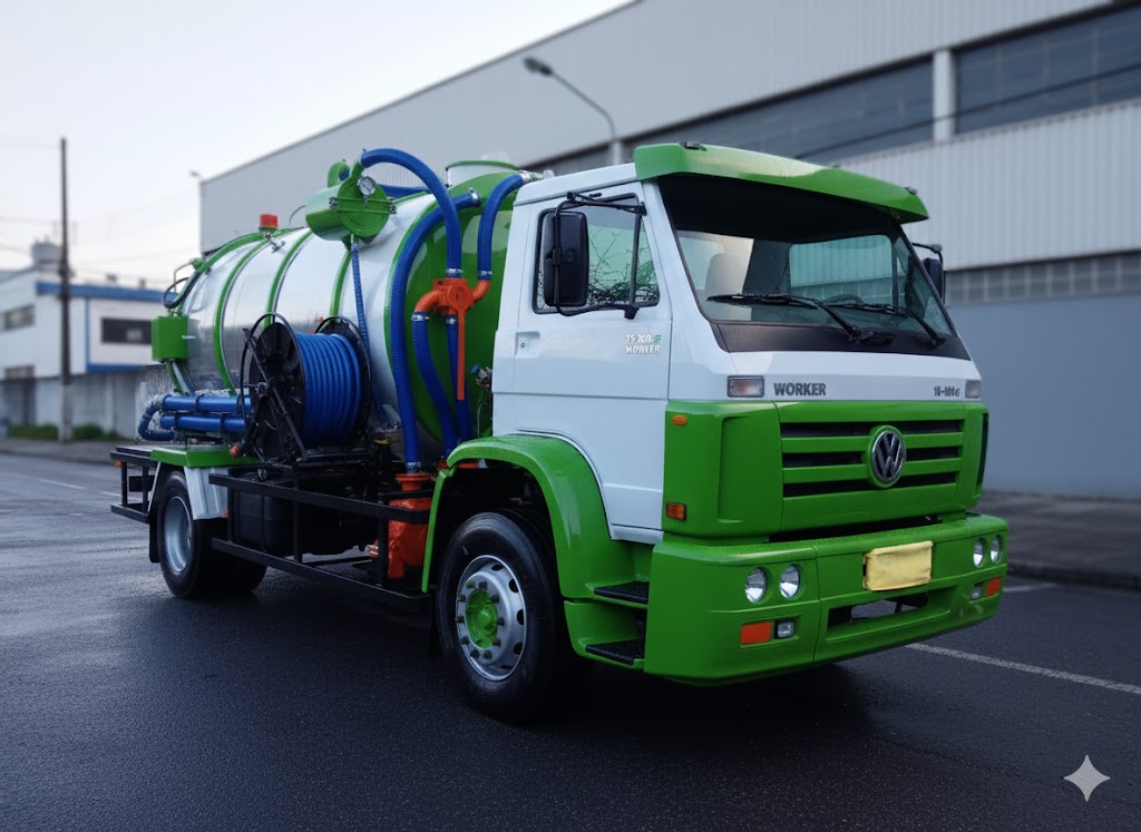 JCR Desentupimentos em acao